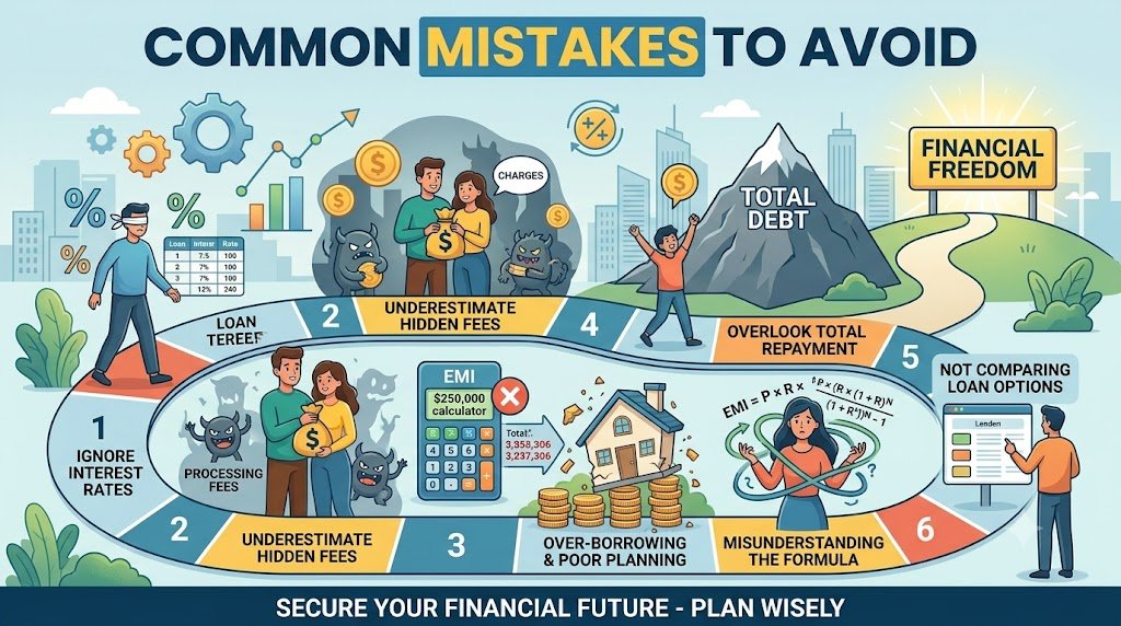 Home loan EMI calculator common mistakes to avoid